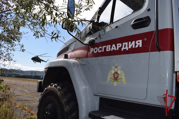 В Приморье бойцы СОБР провели тренировку по беспарашютному десантированию